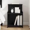vidaXL Bedside Cabinet Black Oak 40 x 35 x 60 cm Engineered Wood