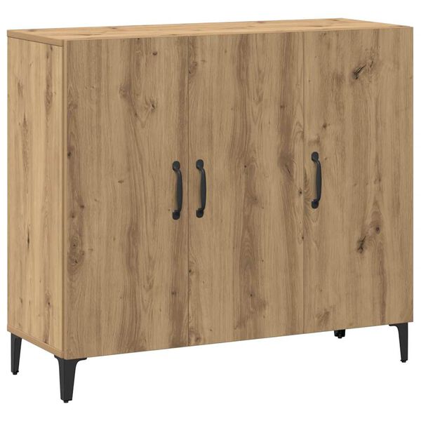 vidaXL Sideboard Artisan oak 90x34x80 cm Engineered Wood