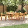 vidaXL 7 Piece Garden Dining Set Solid Wood Acacia