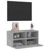 vidaXL TV Wall Cabinet Concrete Grey 60x30x30 cm Engineered Wood