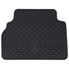vidaXL Car Mat 4 pcs Black Rubber