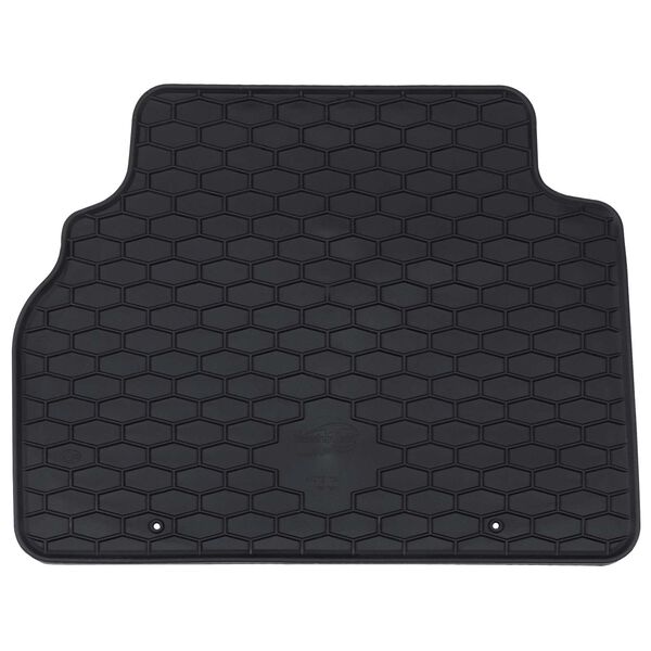 vidaXL Car Mat 4 pcs Black Rubber