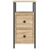 vidaXL Bedside Cabinet Sonoma Oak 30x60x60 cm Engineered Wood