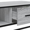 vidaXL Coffee Table Grey Sonoma 100x57x35 cm Engineered Wood and Metal