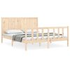 vidaXL Bed Frame without Mattress King Size Solid Wood Pine