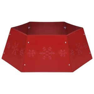 vidaXL Christmas Tree Skirt Red Ø68x25 cm