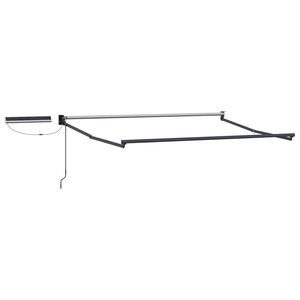 vidaXL Electric Retractable Awning Frame Anthracite 2.5 x 2 m Steel