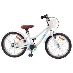 vidaXL Kids Bike 20'' for 6-11 Years Old White