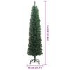vidaXL Artificial Christmas Tree with 300 LEDs with Stand Green 210 cm