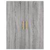 vidaXL Wall Mounted Cabinet Grey Sonoma 69.5x34x90 cm