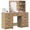 vidaXL Dressing Table 3 pcs Brown 40 x 41 x 135 cm Engineered wood
