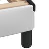 vidaXL Bed Frame without Mattress "Zadar" White and Black 90x200 cm Faux Leather
