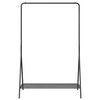 vidaXL Clothes Rack with Shelf Black 100 x 56 x 154 cm Steel
