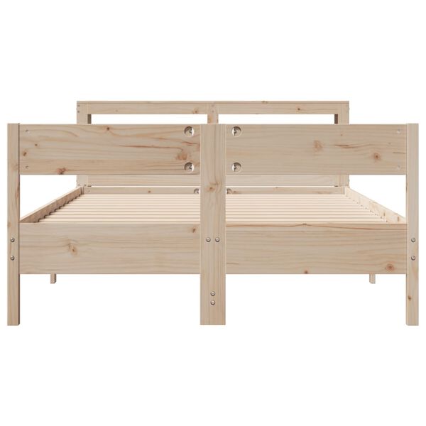 vidaXL Bed Frame without Mattress 120x200 cm Solid Wood Pine
