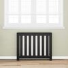 vidaXL Radiator Cover Black Oak 104 x 20 x 82 cm Engineered Wood