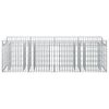 vidaXL Gabion Raised Bed Silver 200 x 50 x 60 cm Galvanised Steel