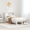 vidaXL Bookcase Bed without Mattress White 100x200 cm Solid Wood