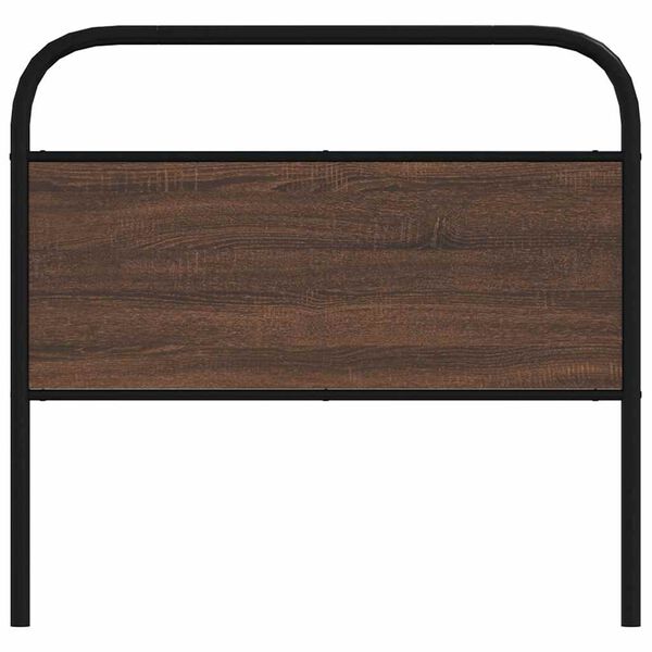vidaXL Replace Headboard Brown Oak 100 cm Steel and Engineered Wood