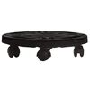 vidaXL Plant Trolley | Black | Polypropylene | Compact | Rotatable