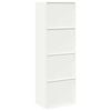 vidaXL Storage Cabinet 2 pcs White 60 x 40 x180 cm Cold-Rolled Steel