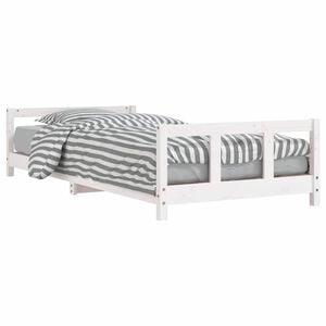 vidaXL Kids Bed Frame White 90x200 cm Solid Wood Pine
