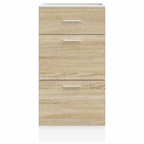 vidaXL Bottom Cabinet Lyon Sonoma Oak 40x46x81.5 cm Engineered Wood
