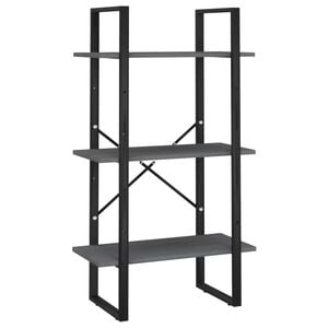 vidaXL Storage Shelf Grey 60x30x105 cm Solid Pine Wood