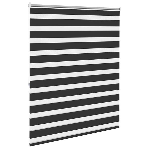 vidaXL Zebra blind 120.9x175 cm Fabric Width 116.7 cm black