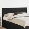 vidaXL Headboard Black Oak 150 cm Engineered wood