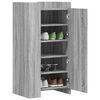 vidaXL Shoe Cabinet Grey Sonoma 52x37.5x100 cm Engineered Wood