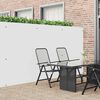vidaXL Garden Fence Double-Sided White 1.8x3 m PVC