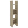 vidaXL 4 Piece Book Cabinet Set Sonoma Oak Engineered Wood