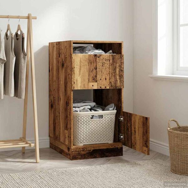 vidaXL Laundry Cabinet Old Wood 50 x 68 x 102 cm Engineered wood