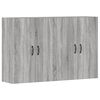 vidaXL Wall Mounted Cabinets 2 pcs Grey Sonoma Engineered Wood
