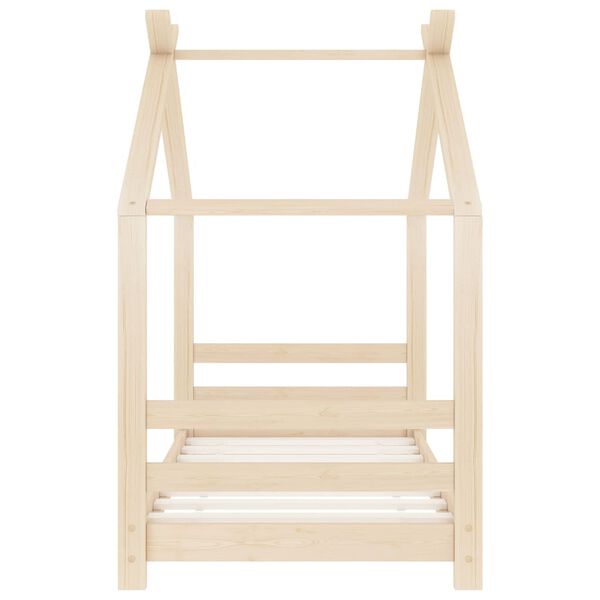 vidaXL Kids Bed Frame Solid Pine Wood 70x140 cm