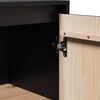 vidaXL Sideboard Black 60x34x75 cm Solid Wood Pine