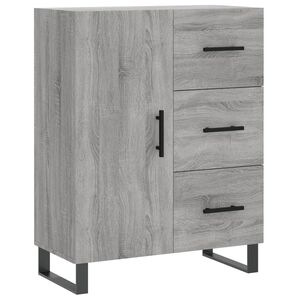 vidaXL Sideboard Grey Sonoma 69.5x34x90 cm Engineered Wood