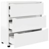 vidaXL Storage Cabinet High Gloss White 80 x 31 x 81 cm