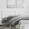 vidaXL Metal Replace Headboard White 193 cm