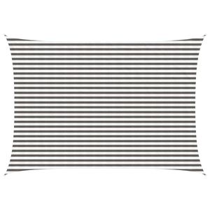 vidaXL Sunshade Sail 3 x 6 m HDPE Rectangular Light Grey and White