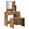 vidaXL Dressing Table Set Old Wood Engineered Wood