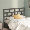 vidaXL Bed Headboard Grey 141x4x100 cm Solid Wood Pine