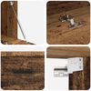 vidaXL Wall-Mounted Cabinet Old Wood 60 x 36.5 x 35 cm Engineered Wood