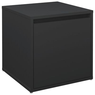 vidaXL Box Drawer Black 40.5x40x40 cm Engineered Wood