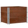 vidaXL Pallet Collars 3 pcs Brown 80x60 cm Solid Wood Pine