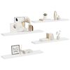 vidaXL Floating Wall Shelves 4 pcs White 120x23.5x3.8 cm MDF