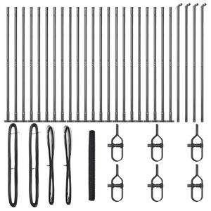 vidaXL Welded Wire Fence with Concrete Base 50 x 1.6 m (W x H)