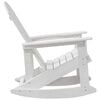 vidaXL Adirondack Rocking Chair White 92 x 73.5 x 92 cm HDPE