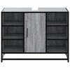 vidaXL Bathroom Sink Cabinet Grey Sonoma 80x33x60 cm Engineered Wood