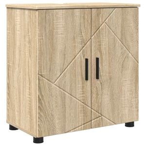 vidaXL Bathroom Cabinet with Storage Sonoma Oak 61 x 35 x 64 cm